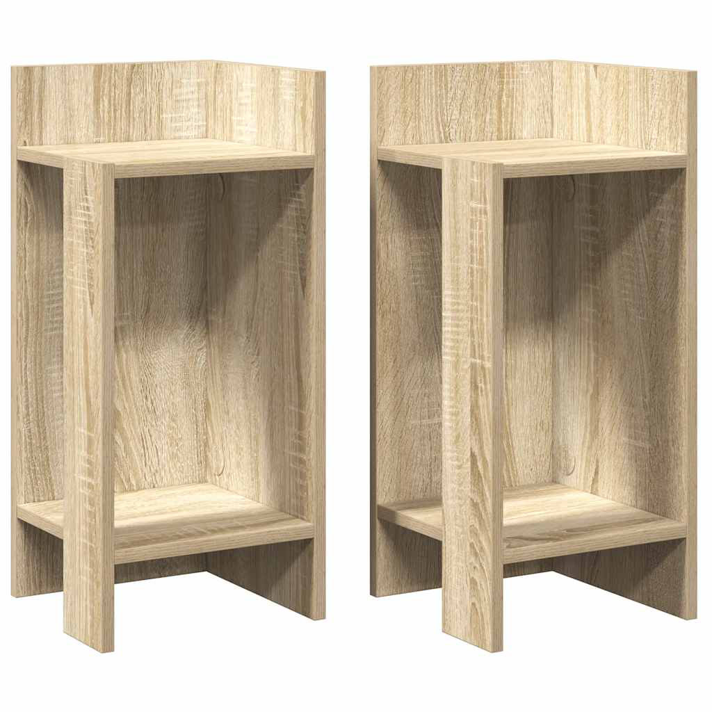 DEvidaxl Vidaxl Side Tables Sonoma oak 60cm H X 25.5cm W X 27cm D
